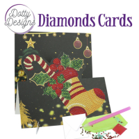 D0tty Design® - Set van 5 diamond painting easel kerstkaarten 